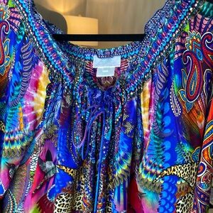 Camilla One Size Fit Long Sleeved Blouse.